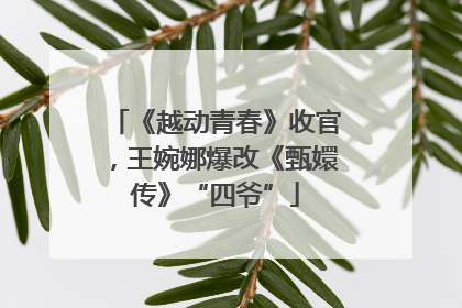 《越动青春》收官，王婉娜爆改《甄嬛传》“四爷”