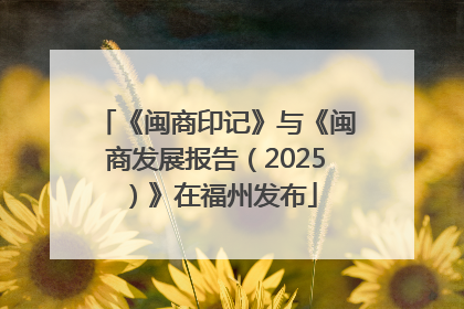《闽商印记》与《闽商发展报告（2025）》在福州发布