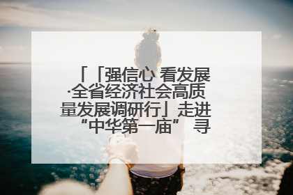 「强信心 看发展·全省经济社会高质量发展调研行」走进“中华第一庙” 寻根伏羲 祭祖龙城