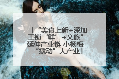 “美食上新+深加工锁‘鲜’+文旅”延伸产业链 小杨梅“撬动”大产业