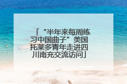 “半年来每周练习中国曲子”美国托莱多青年走进四川南充交流访问
