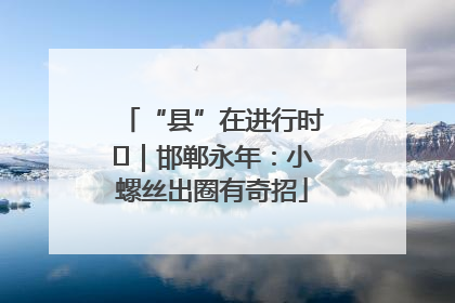 “县”在进行时⑬｜邯郸永年：小螺丝出圈有奇招