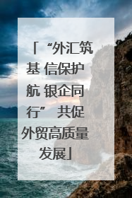 “外汇筑基 信保护航 银企同行” 共促外贸高质量发展