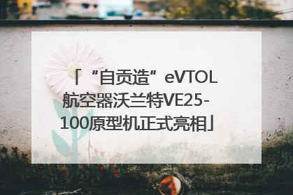 “自贡造”eVTOL航空器沃兰特VE25-100原型机正式亮相