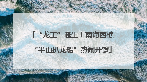 “龙王”诞生！南海西樵“半山扒龙船”热闹开锣