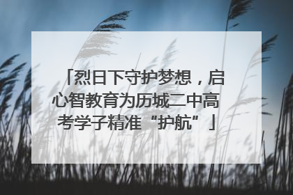 烈日下守护梦想，启心智教育为历城二中高考学子精准“护航”
