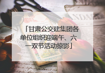 甘肃公交建集团各单位组织迎端午、六一双节活动掠影