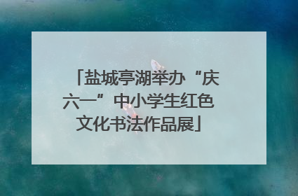 盐城亭湖举办“庆六一”中小学生红色文化书法作品展