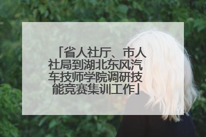 省人社厅、市人社局到湖北东风汽车技师学院调研技能竞赛集训工作