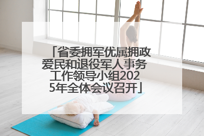 省委拥军优属拥政爱民和退役军人事务工作领导小组2025年全体会议召开