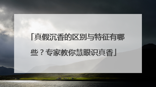 真假沉香的区别与特征有哪些？专家教你慧眼识真香