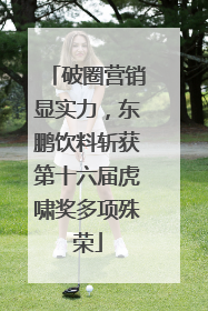 破圈营销显实力，东鹏饮料斩获第十六届虎啸奖多项殊荣