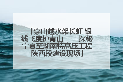 穿山越水架长虹 银线飞度护青山——探秘宁夏至湖南特高压工程陕西段建设现场