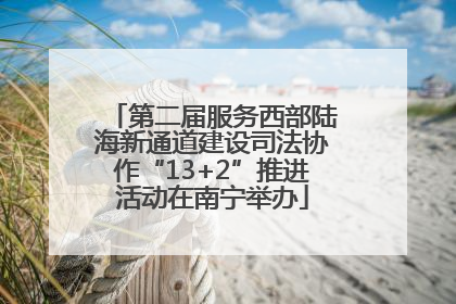 第二届服务西部陆海新通道建设司法协作“13+2”推进活动在南宁举办