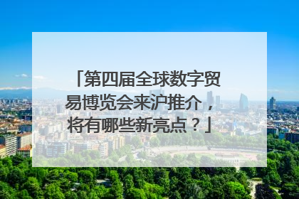 第四届全球数字贸易博览会来沪推介，将有哪些新亮点？
