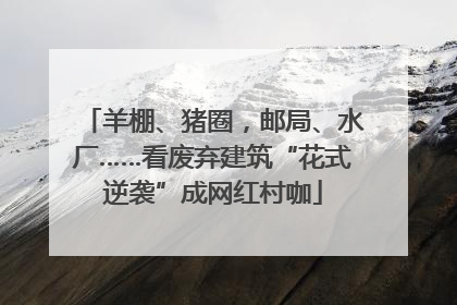 羊棚、猪圈，邮局、水厂……看废弃建筑“花式逆袭”成网红村咖