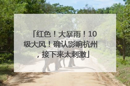 红色！大暴雨！10级大风！确认影响杭州，接下来太刺激