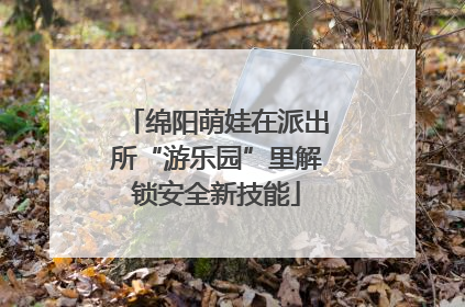 绵阳萌娃在派出所“游乐园”里解锁安全新技能