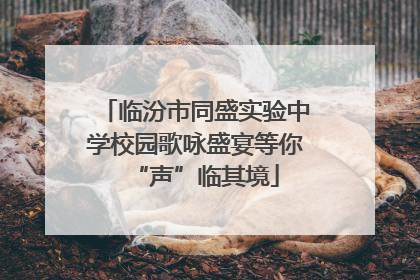 临汾市同盛实验中学校园歌咏盛宴等你“声”临其境