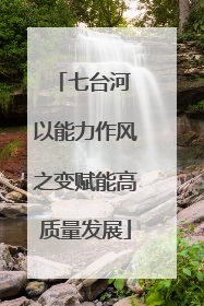 七台河 以能力作风之变赋能高质量发展