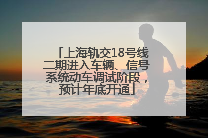 上海轨交18号线二期进入车辆、信号系统动车调试阶段，预计年底开通