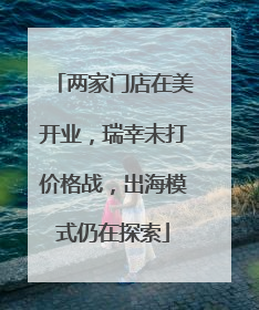 两家门店在美开业，瑞幸未打价格战，出海模式仍在探索
