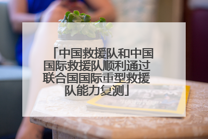 中国救援队和中国国际救援队顺利通过联合国国际重型救援队能力复测