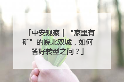 中安观察｜“家里有矿”的皖北双城，如何答好转型之问？