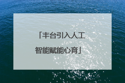 丰台引入人工智能赋能心育