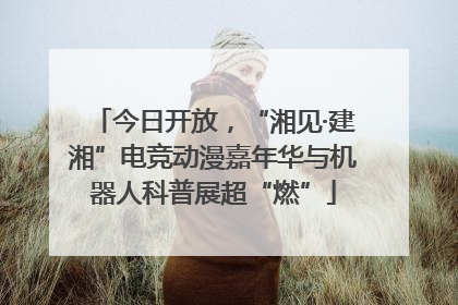 今日开放，“湘见·建湘”电竞动漫嘉年华与机器人科普展超“燃”