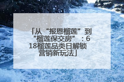 从“报恩榴莲”到“榴莲保交房”：618榴莲品类日解锁营销新玩法