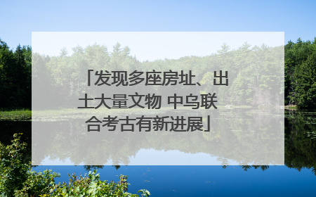 发现多座房址、出土大量文物 中乌联合考古有新进展