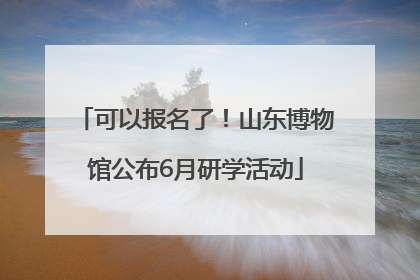 可以报名了！山东博物馆公布6月研学活动