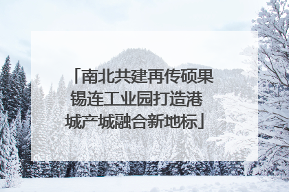 南北共建再传硕果 锡连工业园打造港城产城融合新地标