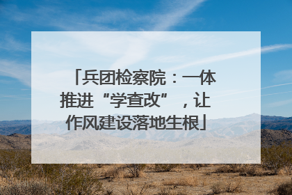 兵团检察院：一体推进“学查改”，让作风建设落地生根