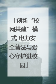 创新“校网共建”模式 电力安全普法与爱心守护进校园