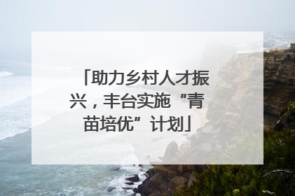 助力乡村人才振兴，丰台实施“青苗培优”计划