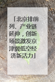 北京排前列、产业链延伸，创新场景激发京津冀低空经济新活力