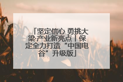 坚定信心 勇挑大梁·产业新亮点丨保定全力打造“中国电谷”升级版