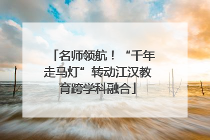 名师领航！“千年走马灯”转动江汉教育跨学科融合