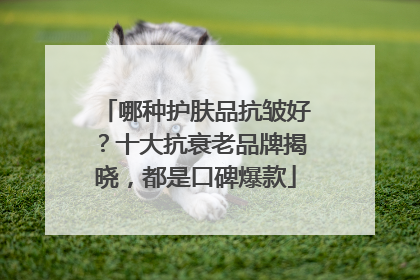 哪种护肤品抗皱好？十大抗衰老品牌揭晓，都是口碑爆款