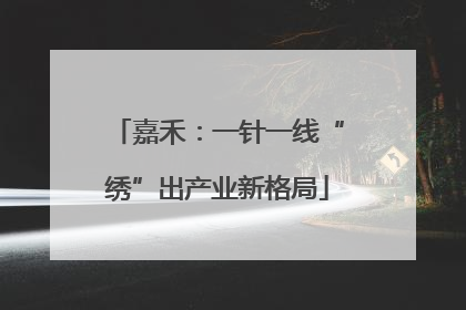 嘉禾：一针一线“绣”出产业新格局