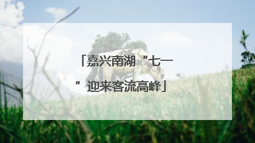 嘉兴南湖“七一”迎来客流高峰
