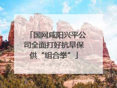 国网咸阳兴平公司全面打好抗旱保供“组合拳”