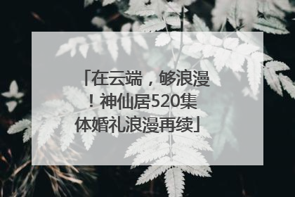 在云端，够浪漫！神仙居520集体婚礼浪漫再续