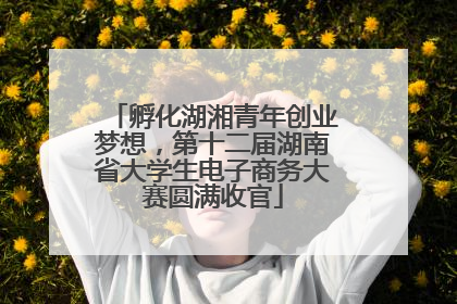 孵化湖湘青年创业梦想，第十二届湖南省大学生电子商务大赛圆满收官