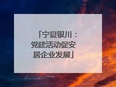 宁夏银川：党建活动促安居企业发展