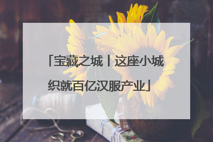宝藏之城丨这座小城织就百亿汉服产业