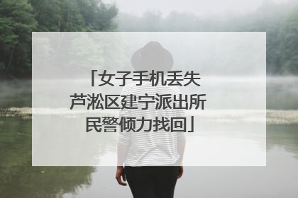 女子手机丢失 芦淞区建宁派出所民警倾力找回