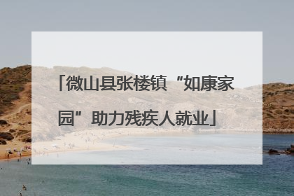 微山县张楼镇“如康家园”助力残疾人就业